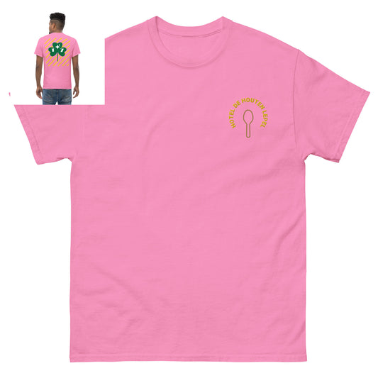 HOTEL DE HOUTEN LEPEL T-SHIRT ROZE MAN