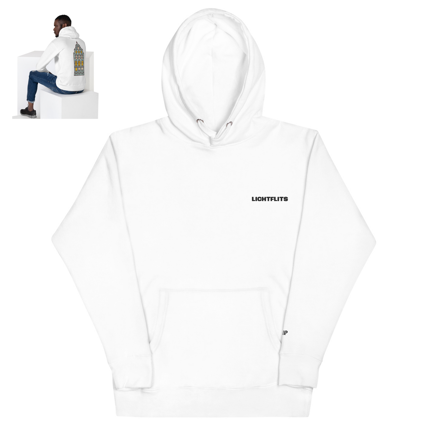 LICHTFLITS HOODIE WIT MAN