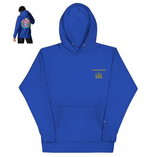 POFFERTJESPORUM HOODIE BLAUW VROUW