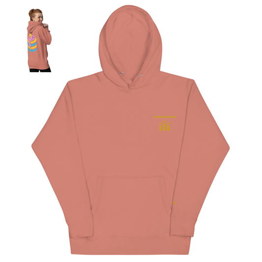 POFFERTJESPORUM HOODIE OUD-ROZE VROUW