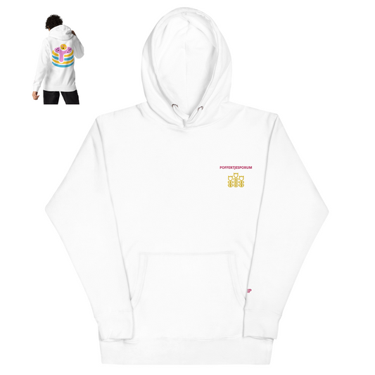 POFFERTJESPORUM HOODIE WIT MAN